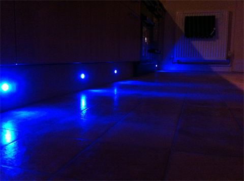 Coloured Plinth Lights